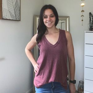 Maroon American Eagle tank